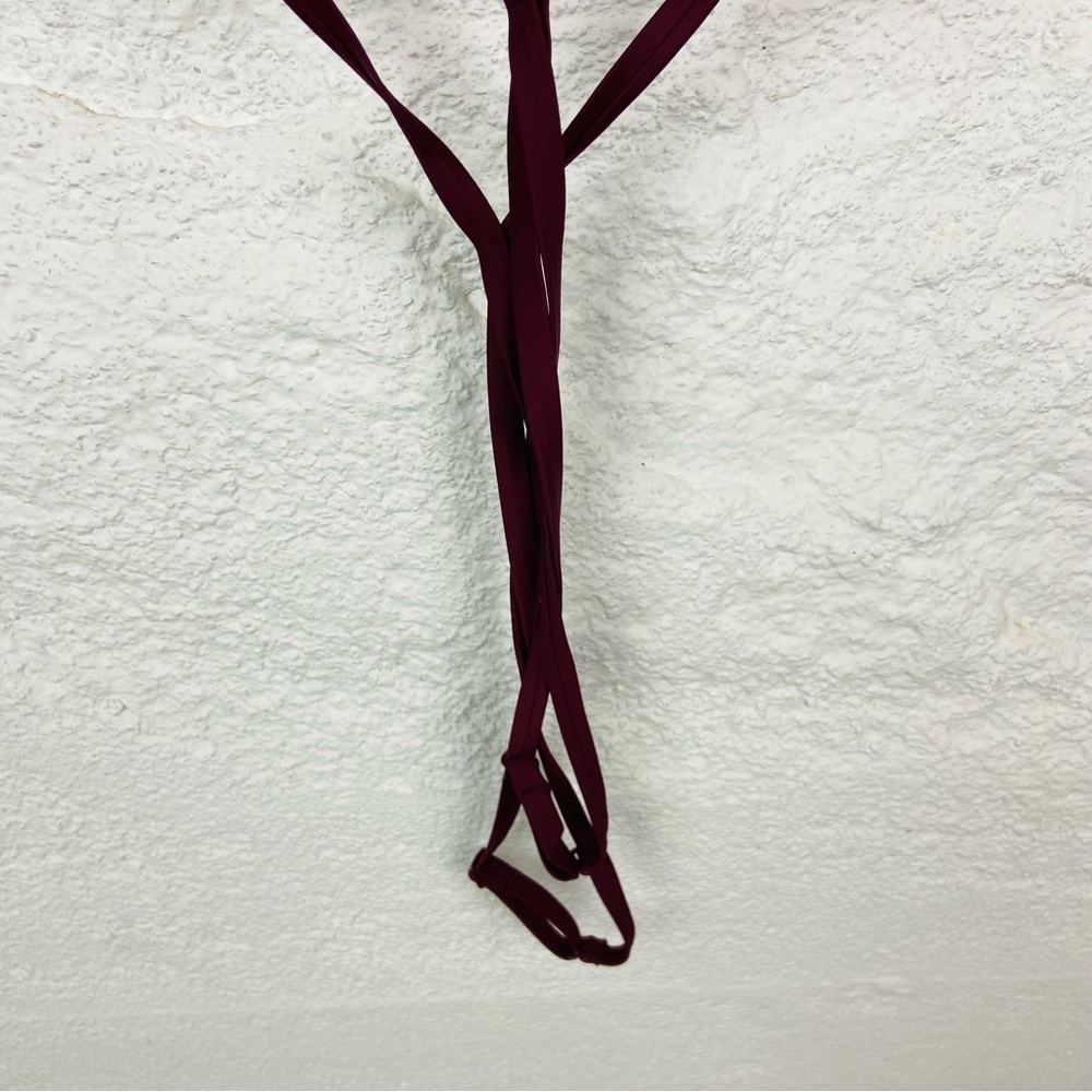 VICTORIAS SECRET PINK Burgundy gold star date night push up sexy bra size 34A - Picture 10 of 12